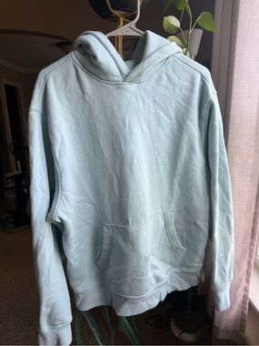 Old Navy Light Blue Crewneck Hoodie Sweatshirt